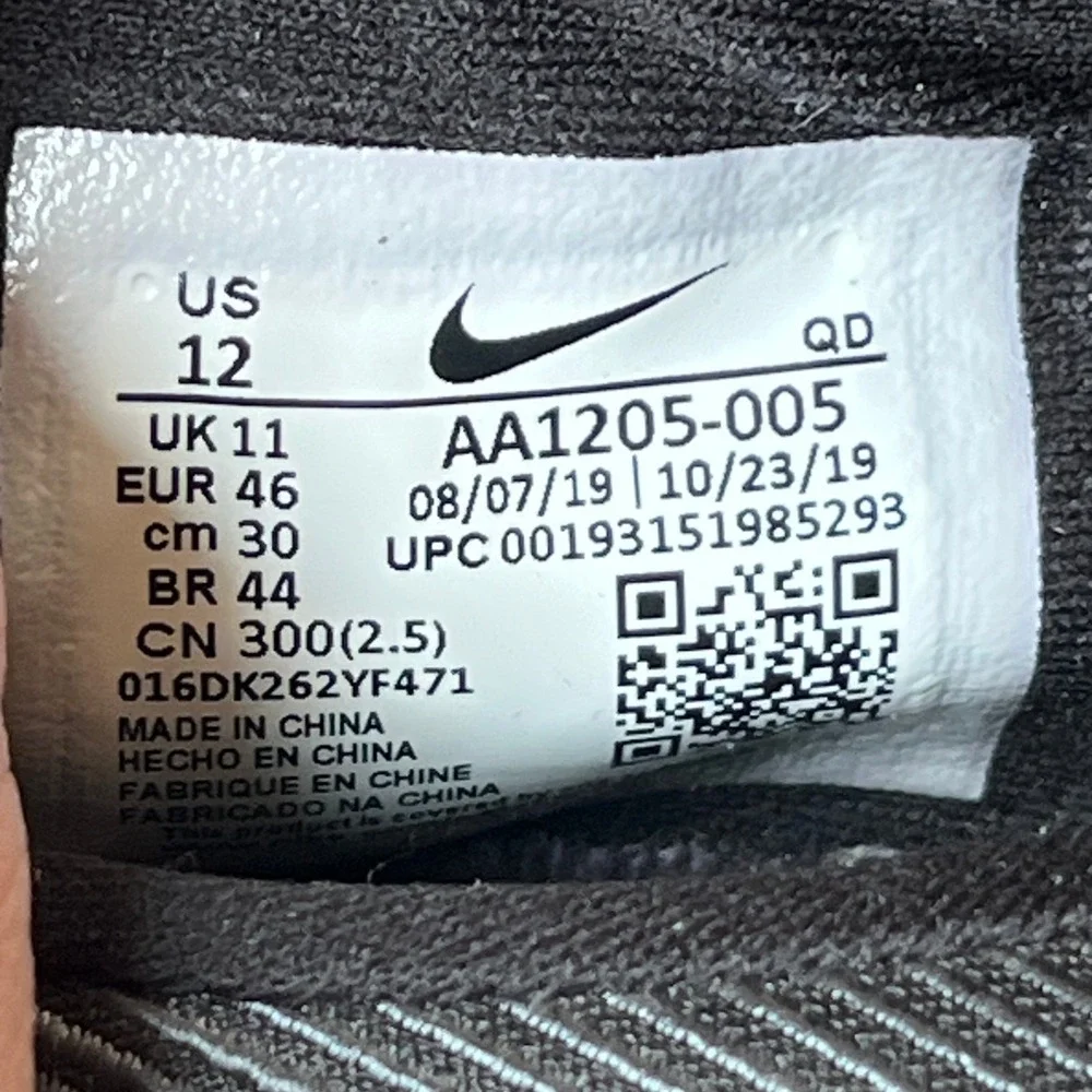 Nike Zoom 400 Track Spikes Black Indigo Fog Mens 12 UK 11 EU 46